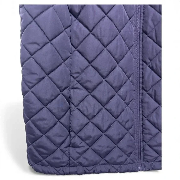 Lands' End Navy Quilted Vest - Picture 3 of 8